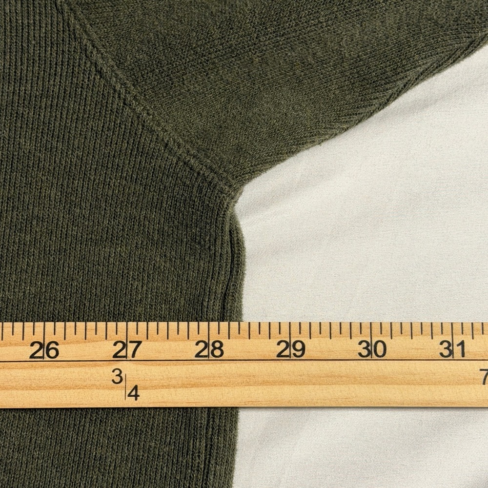 ORVIS Mens Green Quarter Zip Pullover Sweatshirt Embroidered Dragonfly XXLarge - Picture 4 of 6